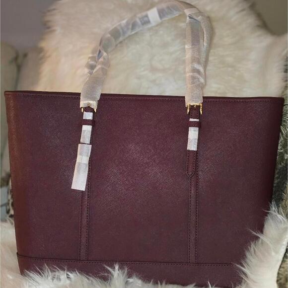 Michael Kors Jet Set Travel Large Saffiano Leather Tote Bag - Picture 4 of 5